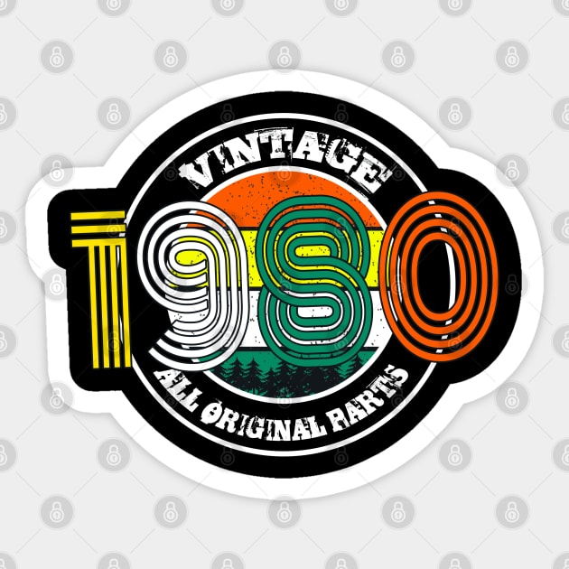 Vintage 1980 all original parts Sticker by  Memosh Everything 